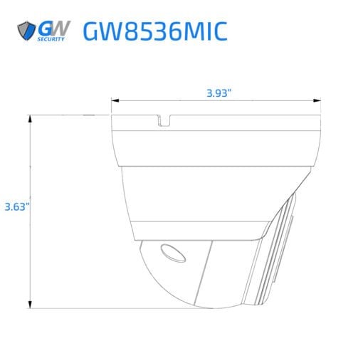 8536MIC dimensions