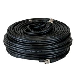 25ft RG59 Combo Siamese CCTV Coaxial Cable Black for HD-SDI Camera, part of GW Security's collection of security camera cables and conncectors