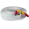25ft Combo CCTV Coaxial White Cable, part of GW Security's collection of security camera cables and conncectors