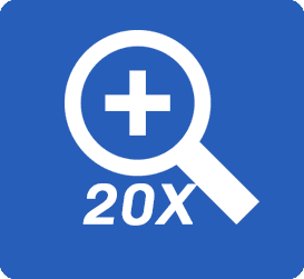20x zoom
