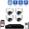 GW Security 4 Channel Security Camera System, 5MP (2592x1944p) 2.8-12 mm Varifocal Lens 4x Optical Zoom PoE IP 4 Dome Cameras & 4K NVR, part of GW Security's collection of security cameras for sale