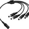 GW124CA 1 to 4 Power Splitter Adapter Cables, part of GW Security's collection of security camera cables and conncectors