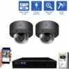 GW Security 4 Channel H.265 IP Camera System, 4K NVR & 5MP HD 1920P Weatherproof AutoFocus 4X Optical Motorized Zoom Dome IP Security Camera, part of GW Security's collection of 5MP HD IP POE Security Cameras
