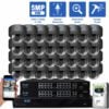 GW Security 32 Channel H.265 IP Security Camera System, 4K NVR & 5MP HD 1920P Weatherproof AutoFocus 4X Optical Motorized Zoom 32 x Dome IP Security Camera