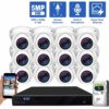 GW Security 16 Channel 5MP H.265 POE/IP Security Camera System, 16ch 4K NVR & 12 × 5MP IP Turret Security Cameras, Video Surveillance System for 24/7 Recording, part of GW Security's HD IP Security Camera Stystem collecion