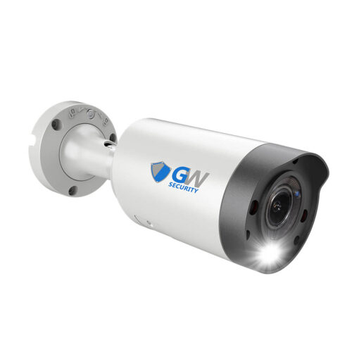 GW8150MIC 8MP 4K IP POE 2.8-12mm Varifocal Lens Bullet Security Camera, Spotlight, Built-In Microphone, 4X Optical Zoom, Part of the GW Security Collection of security cameras for sale