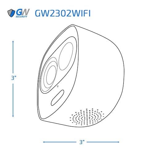 GW2302WIFI 2MP IP Bullet 2.8 Fixed Lens Active Deterrence Surveillance Camera with Siren and LED Spotlight, Wi-Fi, PIR Motion Detection, Two-Way Audio - Image 5