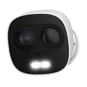 2MP IP Bullet 2.8 Fixed Lens Active Deterrence Surveillance Camera with Siren and LED Spotlight, Wi-Fi, PIR Motion Detection, Two-Way Audio