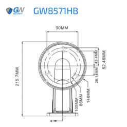 GW8571HB Dimensions