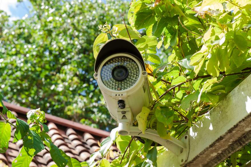 Security camera outside of home