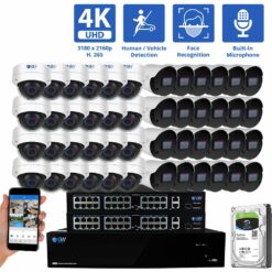 GW8533MIC GWIP85BF Security Camera System 48 Pack