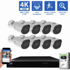 GW8550MMIC Security Camera System 8 Pack