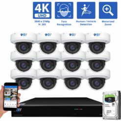 GW8571MMIC Security Camera System 12 Pack