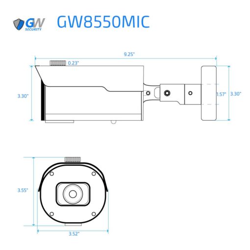GW8550 Dimensions