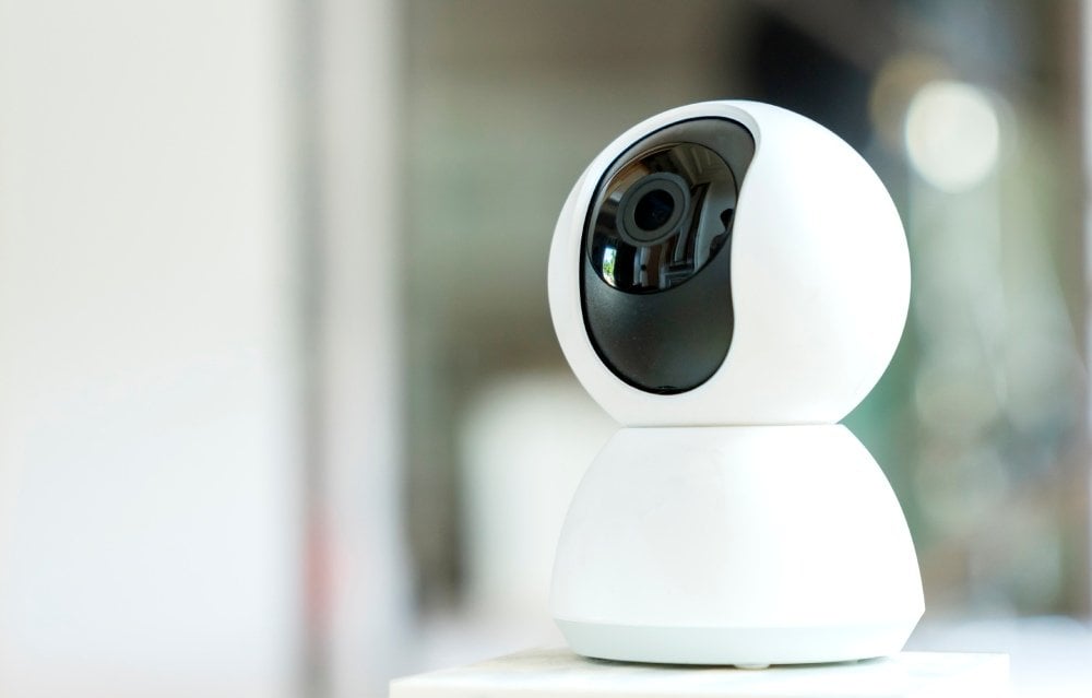 High-tech home security camera.