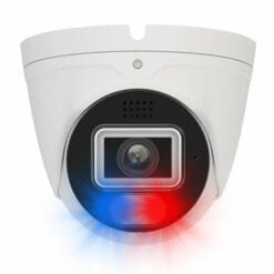 GW8526SLIP 8MP 4K IP POE 3.6mm Fixed Lens Turret Security Camera, Two-Way Audio, Color Night Vision, Active Deterrence, AI