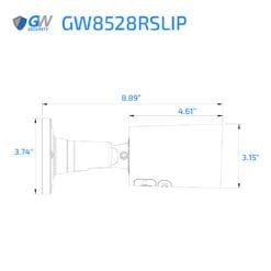 GW8528RSLIP 8MP 4K IP POE 3.6mm Fixed Lens Bullet Security Camera, Two-Way Audio, Color Night Vision, Active Deterrence, AI - Image 2