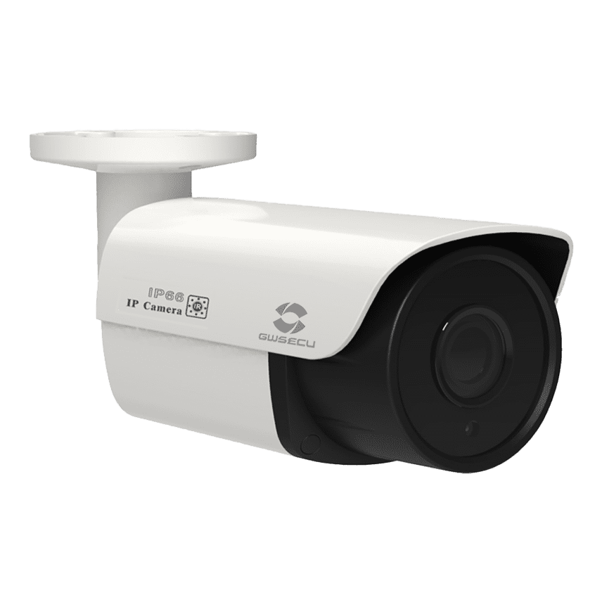 SECU8-37MIC 8MP IP Bullet 2.8mm Fixed Lens Camera, Built In Mic, Human / Vehicle Detection, PoE