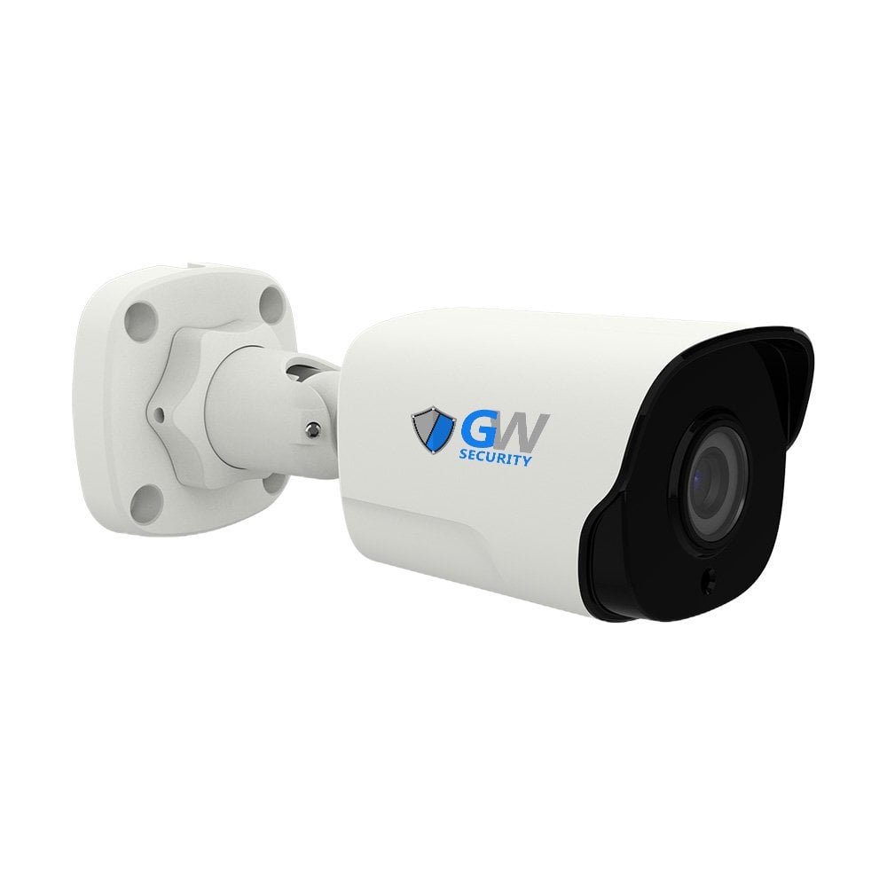 GW863701M 8MP 4K IP POE 2.8mm Fixed Lens Bullet Security Camera, Human / Vehicle Detection, Face Recognition, Smart AI Analytics, Built In Mic