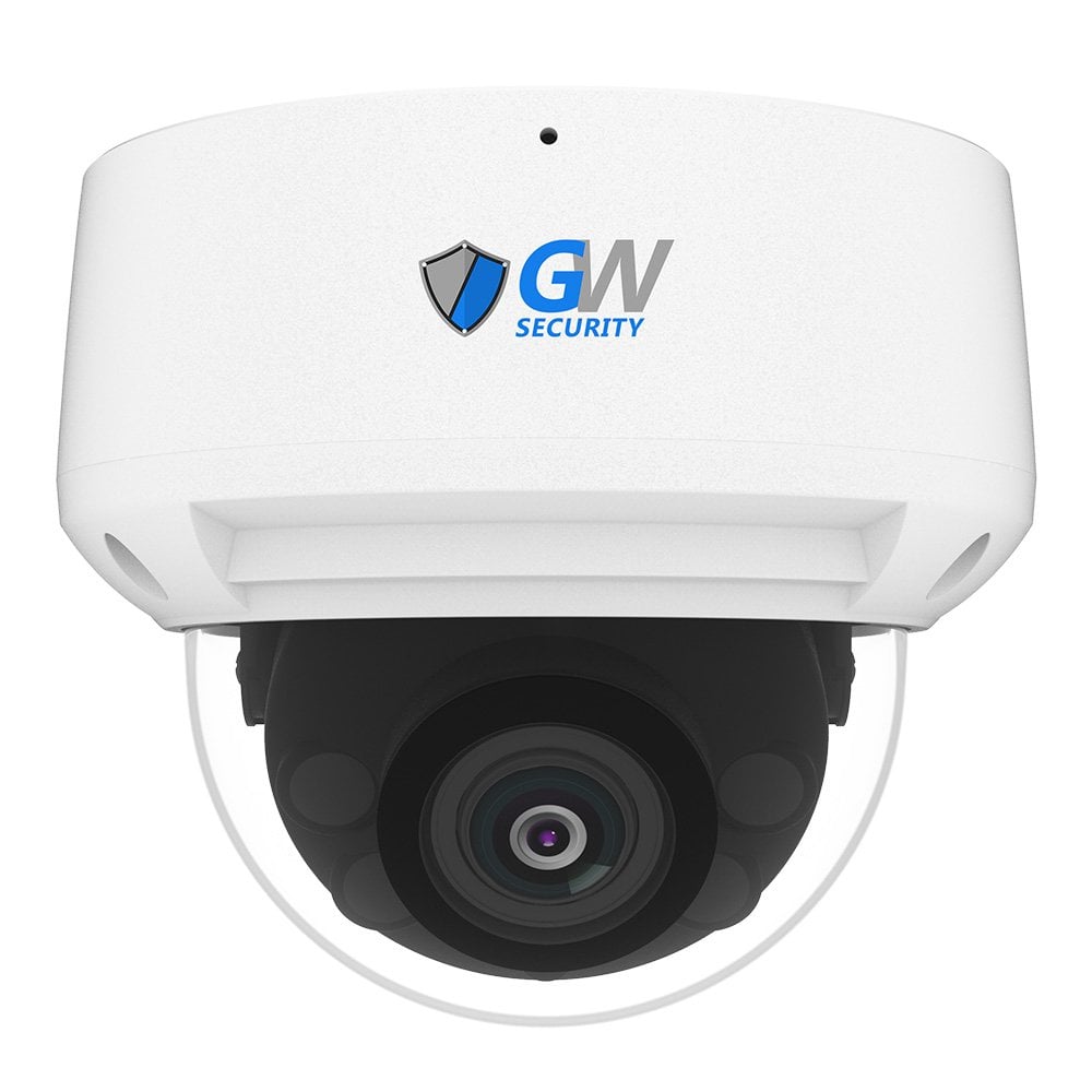 GW867601M 8MP 4K IP POE 5X Optical Zoom 2.7-13.5mm Motorized Lens Dome Security Camera, Human / Vehicle Detection, Face Recognition, Smart AI Analytics, Built In Mic