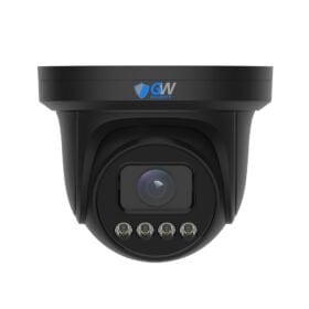 GW868501M 8MP 4K IP POE 5X Optical Zoom 2.7-13.5mm Motorized Lens Black Turret Security Camera, Human / Vehicle Detection, Face Recognition, Smart AI Analytics, Built In Mic
