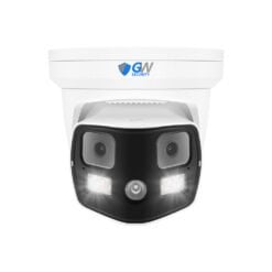GW80187DL 8MP IP POE 2.8mm Fixed Lens Dome Security Camera, 180° Panoramic Dual Lens, Smart Light, Two-Way Audio, Human / Vehicle Detection, Face Recognition