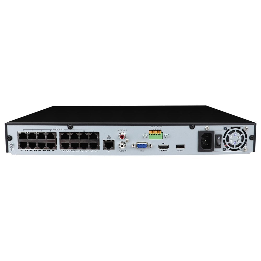 16 Channel NVR Security Camera System with 12 * 8MP IP POE 2.8mm Fixed Lens Black Turret Security Cameras, Human/Vehicle Detection, Face Recognition, Two-Way Audio, Color Night Vision - Image 4