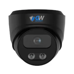 GW839401M 8MP IP POE 2.8mm Fixed Lens Turret Security Cameras, Built-in Microphone, Human Detection, Dual-Light