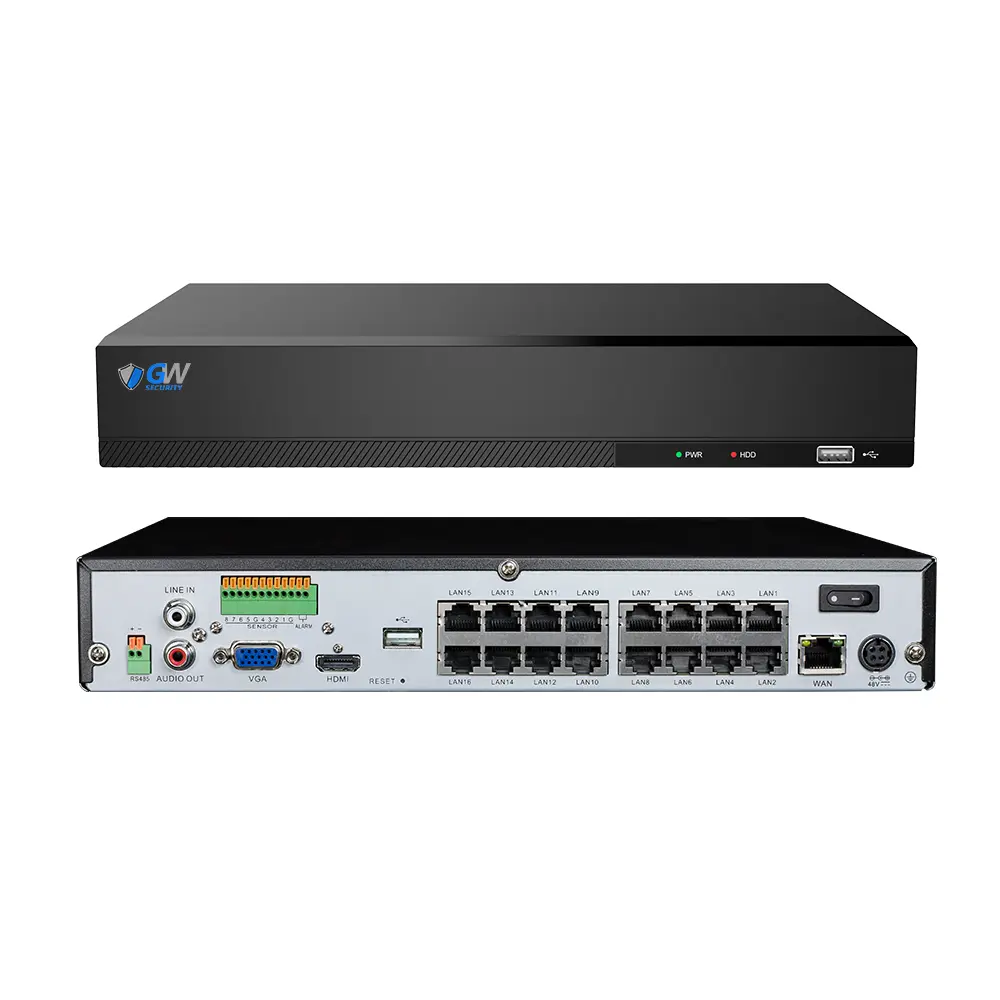 6K 16-Channel Network Video Recorder with AI functions Facial Recognition & Human/Vehicle Detection, Free Mobile App, Up To 24TB Storage – GW55-5516P-1 - Image 2