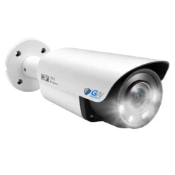 GW1202403M 12MP 6K IP POE 2.8mm Fixed Lens Bullet Security Camera, Two-Way Audio, Color Night Vision, Dual-Light, Human / Vehicle Detection, Area Intrusion Detection