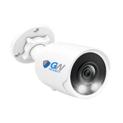 GW802703M 8MP IP POE 2.8mm Fixed Lens Bullet Security Camera, Built-In Mic, Color Night Vision, Dual-Light, Human / Vehicle Detection, Area Intrusion Detection