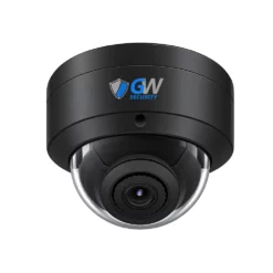 GW803203M 8MP IP POE 2.8mm Fixed Lens Black Dome Security Camera, Built-In Mic, Human / Vehicle Detection, Area Intrusion Detection