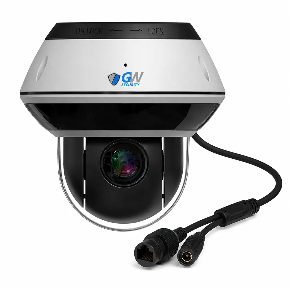 GW8033PTZ 8MP 4K 5X Optical Zoom 2.7-13.5mm Motorized Lens, AI PoE PTZ Security Camera with Human / Vehicle Detection, Built-In Mic, Pan-Tilt-Zoom - Image 2