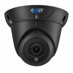 GW803403M 8MP IP POE 2.8mm Fixed Lens Black Turret Security Camera, Built-In Mic, Human / Vehicle Detection, Area Intrusion Detection