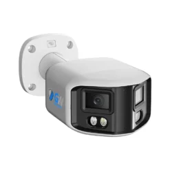 GW86181DL 8MP IP POE 2.8mm Fixed Lens Bullet Security Camera, 180° Panoramic Dual Lens, Human / Vehicle Detection, Face Recognition, Smart AI Analytics, Two-Way Audio, TAA Compliant